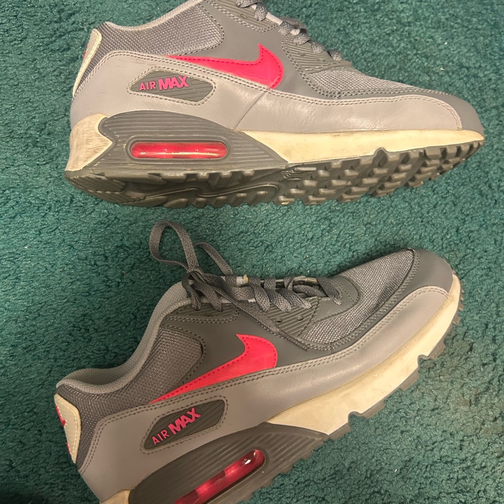 Nike Air Max Gray with Red Accents